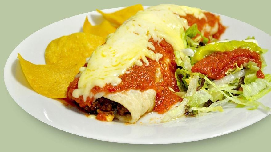 burrito, Mexican food, nachos